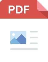 files format with pdf files type vector design element or symbol