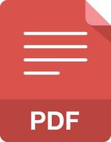 files format with pdf files type vector design element or symbol
