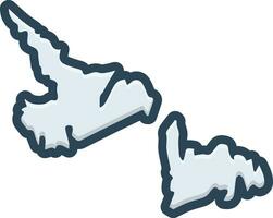 color icon for newfoundland vector