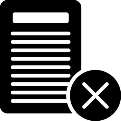 solid icon for cancel