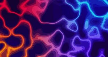 Abstract animated contour topographic contour map. Moving waves on a gradient background. Transformation and displacement of contour lines. Looped animation 4K. video