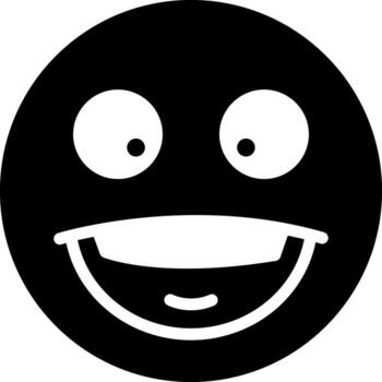 sólido icono para cómic vector