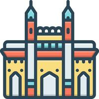 color icon for mumbai vector