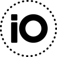 solid icon for io vector