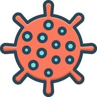 color icon for infectious vector