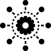 solid icon for algorithm vector