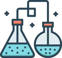 color icon for chemicals vector