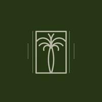 Luxury Palm Tree Logo. Perfect for Resort, Spa, and Hotel vector