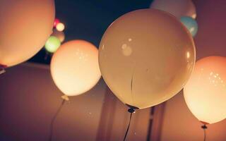 Vibrant Pastel Color Balloons Illuminate Playful Creations ai generated photo