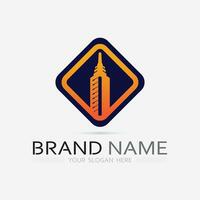 Building logo vector illustration design,Real Estate logo template, Logo symbol icon