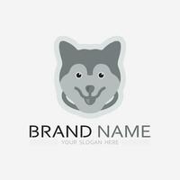 perro logo y icono animal vector ilustración diseño gráfico