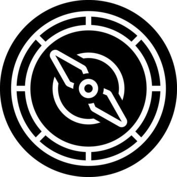 solid icon for navigate vector