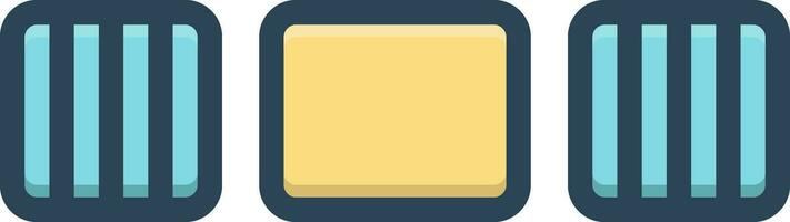 color icon for spaces vector