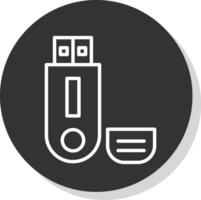 Pendrive Vector Icon Design