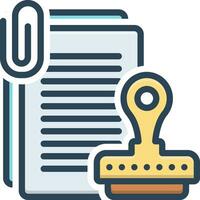 color icon for regulatory vector