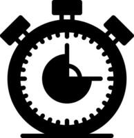 solid icon for timer vector