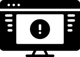 solid icon for unauthorized vector