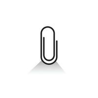 Vector clip icon. Flat style. line woth editable stroke