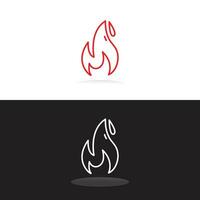 Flames icon linear icons. Line with editable stroke vector