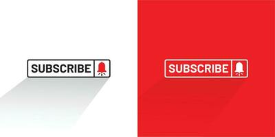 Subscribe button. linear icon. Line with editable stroke. for a channel, or vlog or Social media vector