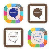 Message Bubbles Vector Icon