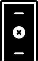 solid icon for closing vector