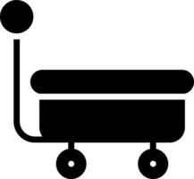 solid icon for wagon vector