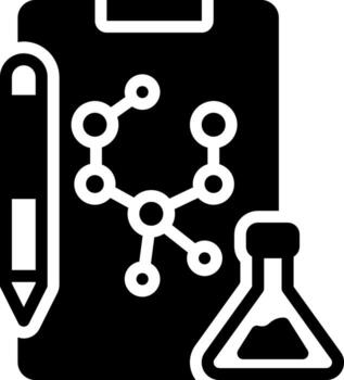 solid icon for formula vector