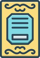 color icon for invited vector