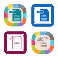 icono de vector html