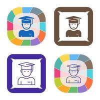 Graduate Student Vector Icon