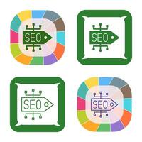 icono de vector de etiqueta seo