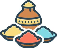 color icon for tradition vector