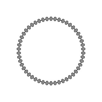 circle frame with line style 2