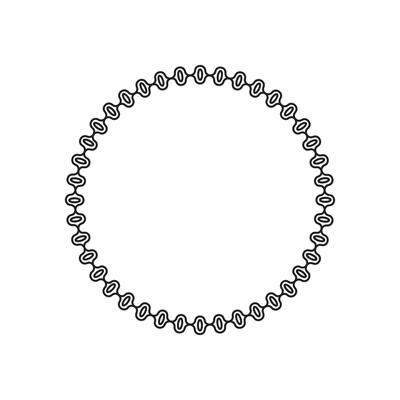 circle frame with line style 2