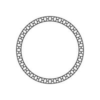 circle frame with line style 2 vector