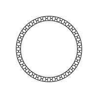 circle frame with line style 2 vector