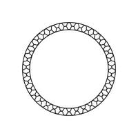 circle frame with line style 2 vector