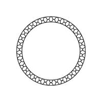 circle frame with line style 2 vector