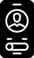 solid icon for focal vector