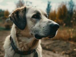 Anatolian Shepherd dog created with Generative AI technology photo
