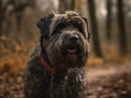 bouvier des Flandes perro creado con generativo ai tecnología foto