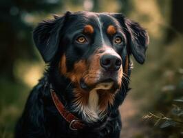 Appenzeller Sennenhunde dog created with Generative AI technology photo