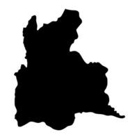 Tachira state map, administrative division of Venezuela. vector