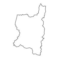 del Norte distrito mapa, administrativo división de Israel. vector