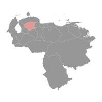 Lara state map, administrative division of Venezuela. vector