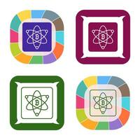 Bitcoin Science Vector Icon