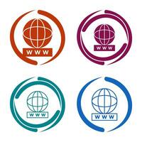 Unique World Wide Web Vector Icon