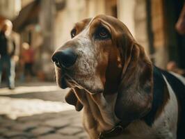 beagle perro creado con generativo ai tecnología foto