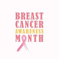 breast cancer awareness month poster wallpaper icon vector illustration